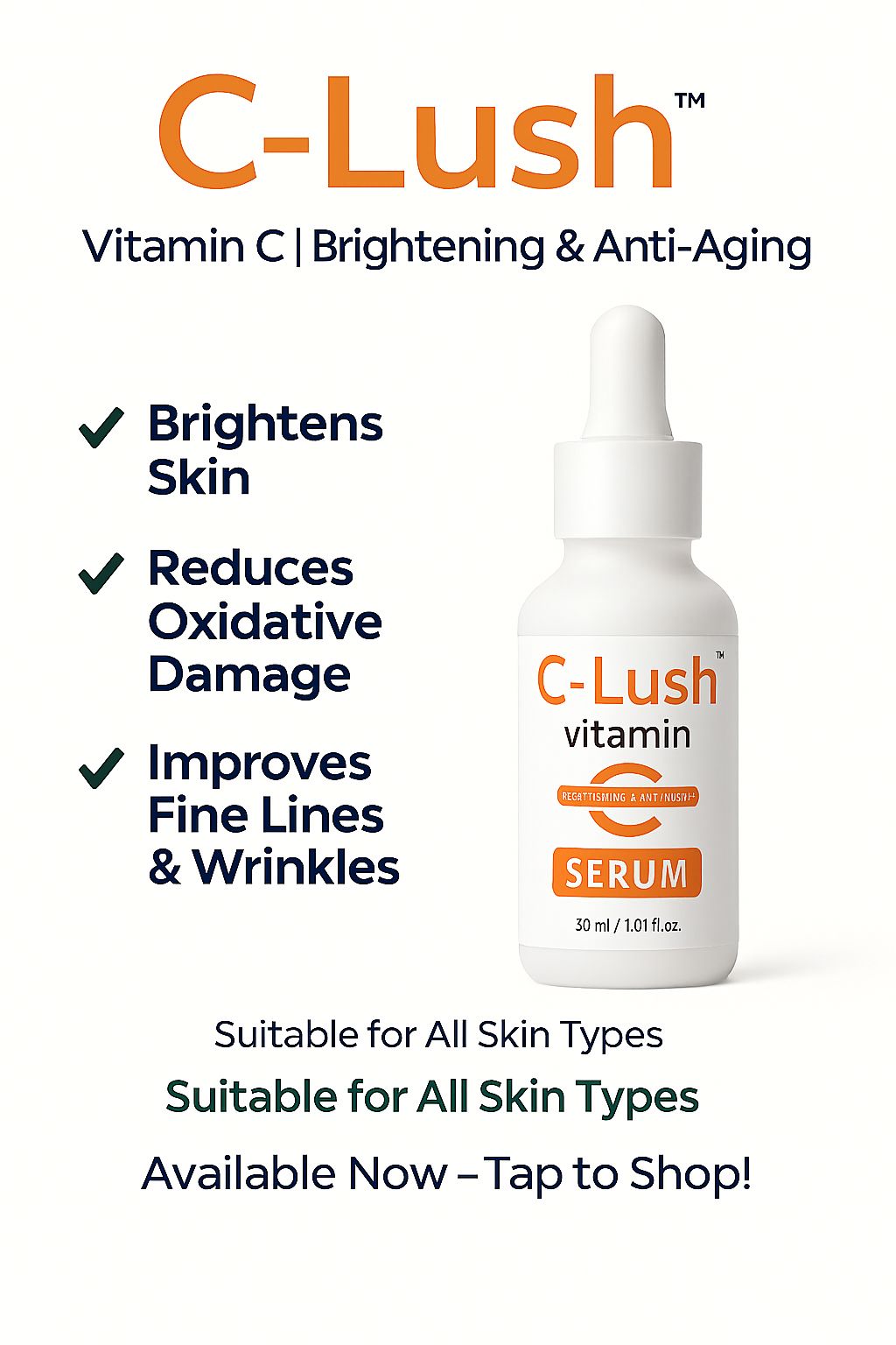 C-Lush Vitamin C Serum – Brighten, Repair & Protect Skin