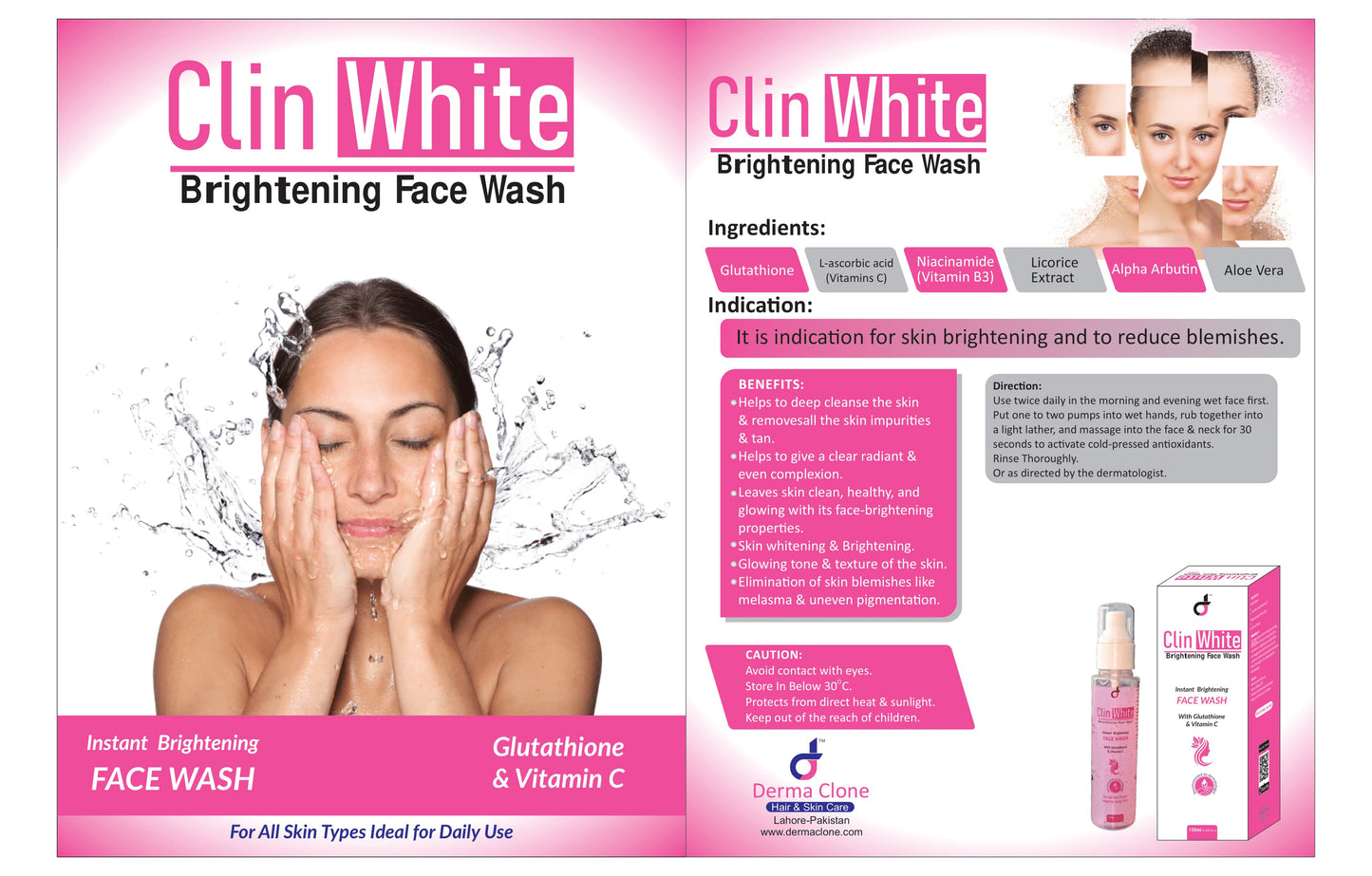 Clin White Brightening Face Wash