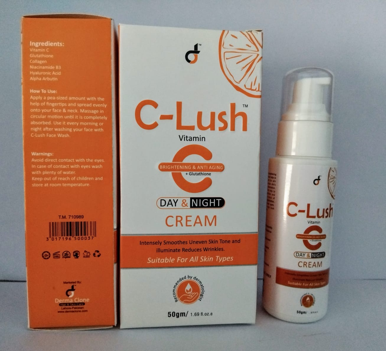 C-Lush Vitamin C Glow Cream | Brightening & Anti-Aging Moisturizer