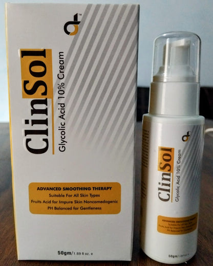 ClinSol Glycolic Acid 10% Cream