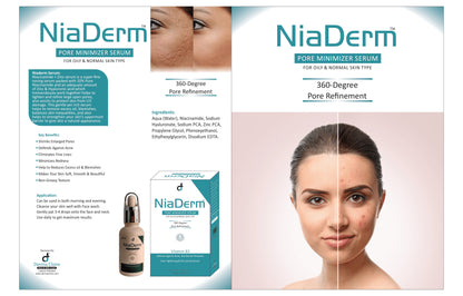 NiaDerm Pore Minimizer Serum – Tighten Pores, Control Oil & Brighten Skin