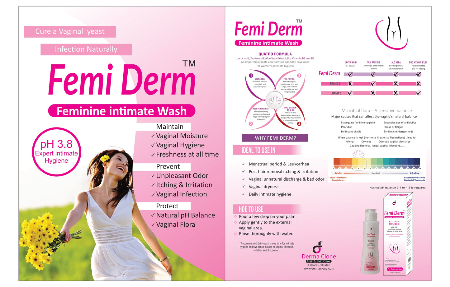 Femi Derm Feminine Intimate Wash