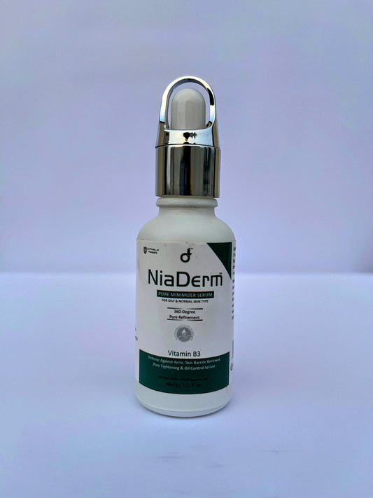 NiaDerm Pore Minimizer Serum – Tighten Pores, Control Oil & Brighten Skin