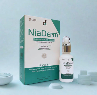 NiaDerm Pore Minimizer Serum – Tighten Pores, Control Oil & Brighten Skin